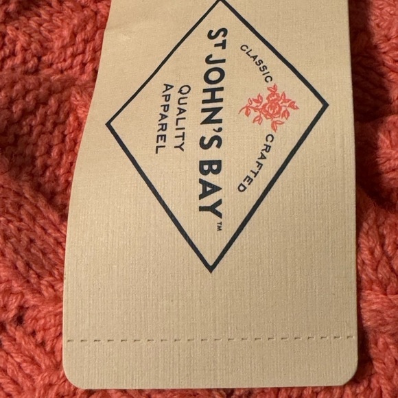 St Johns Bay Cotton Cable Knit Sweater XS - Picture 7 of 8